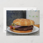 ハンバーガー ポストカード (正面/裏面)