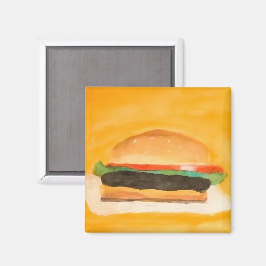 ハンバーガー マグネット (正面/裏面)