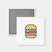 ハンバーガー！ マグネット (正面/裏面)