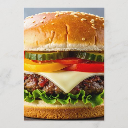 ハンバーガー メニュー (正面)