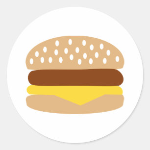 ハンバーガー ラウンドシール