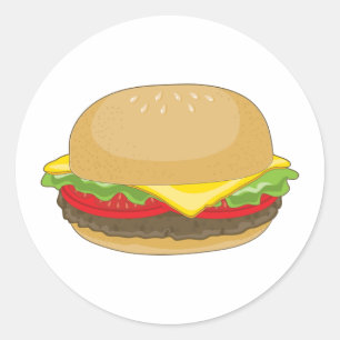ハンバーガー ラウンドシール
