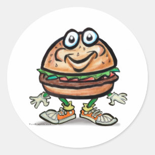ハンバーガー ラウンドシール