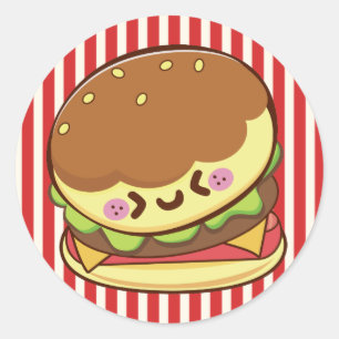 ハンバーガー ラウンドシール
