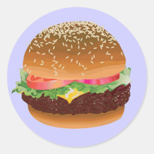 ハンバーガー ラウンドシール
