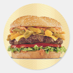 ハンバーガー ラウンドシール