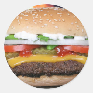 ハンバーガー ラウンドシール