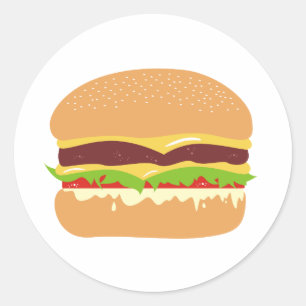 ハンバーガー ラウンドシール