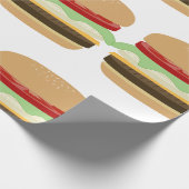 ハンバーガー ラッピングペーパー (角)
