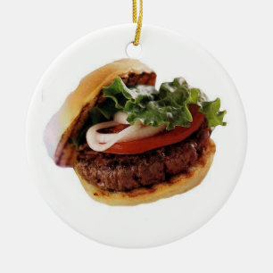 ***ハンバーガー・ラバーの***オーナメント セラミックオーナメント