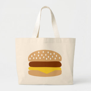 ハンバーガー ラージトートバッグ