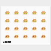 ハンバーガー 三角形シール (シート)