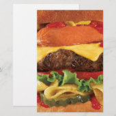 ハンバーガー 便箋 (正面/裏面)