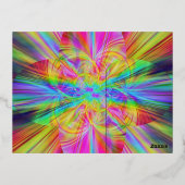 ハンバーガー 箔招待状ポストカード (裏面)