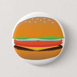 ハンバーガー 缶バッジ