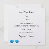 ハンバーガー BBQ クックアウト - 7 月 4 日 招待状 (裏面)