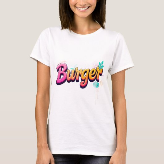 ハンバーガー Tシャツ (正面)
