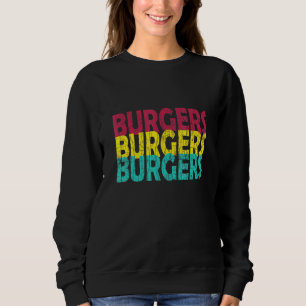 ハンバーガーCheeseburgerグラフィック スウェットシャツ
