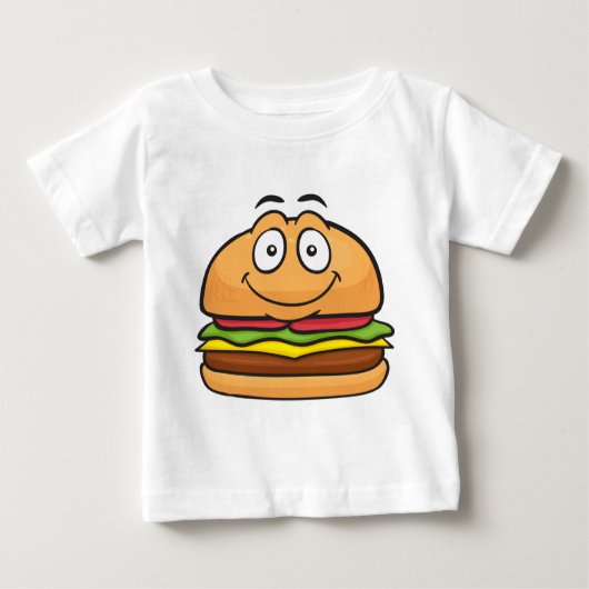 ハンバーガーEmoji ベビーTシャツ (正面)