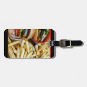 ハンバーガーnフライズ荷物タグ ラゲッジタグ (正面横)