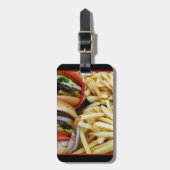 ハンバーガーnフライズ荷物タグ ラゲッジタグ (正面縦)