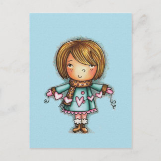 ハンバーグのハートの郵便はがき ポストカード