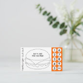 ハンバーグカットパンチカード ロイヤリティカード (スタンド正面)