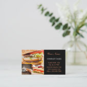 ハンバーグサンドイッチプライベートシェフケータリング 名刺 (スタンド正面)