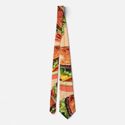 ハンバーグタイ ネクタイ (裏面)