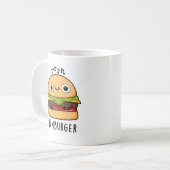 ハンバーグハおもしろいンミングバーガープン コーヒーマグカップ (正面左)