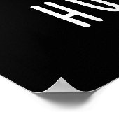 ハンバーグハおもしろいンミンバーガープンダークBG ポスター (角)