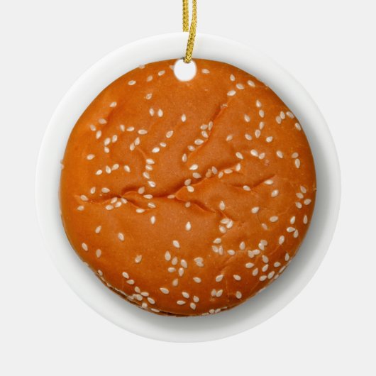 ハンバーグパン セラミックオーナメント (正面)