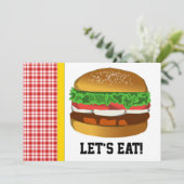 ハンバーグ食べよ!招待状 招待状 (スタンド正面)