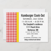 ハンバーグ食べよ!招待状 招待状 (裏面)