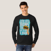 ハンバ食べグはパンとバ食べンの両方をつかむ Tシャツ (正面フル)