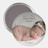 ハンビーWG - 赤ちゃん誕生お知らせマグネット マグネット (正面/裏面)