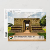 ハンピの遺跡 - 地下 Shiva 寺院 ポストカード (正面/裏面)