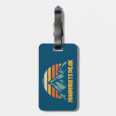 ハンフレズピークアリゾナレトロターコイズ ラゲッジタグ (裏面縦)
