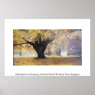 ハンブルクのヒルシュパーク ポスター