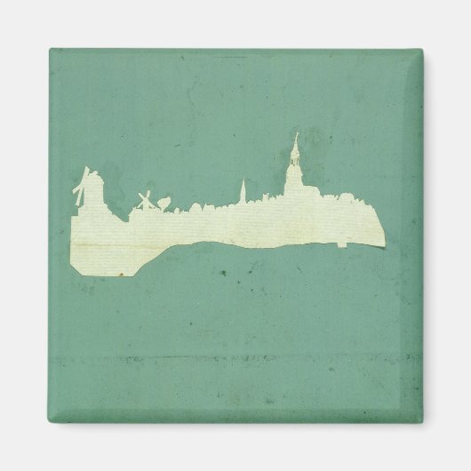 ハンブルクの眺め マグネット (正面)