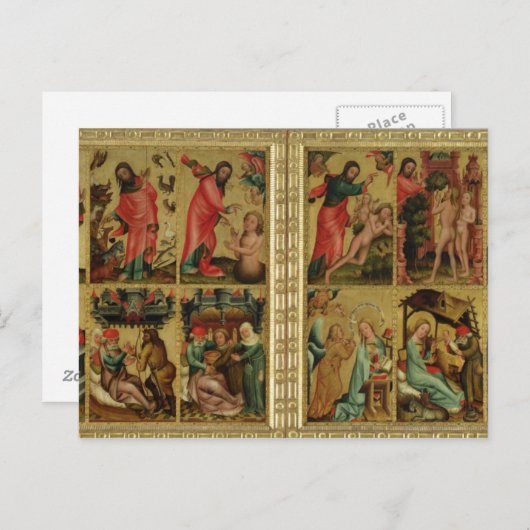 ハンブルクの聖ペテ教会の高祭壇 ポストカード (正面/裏面)