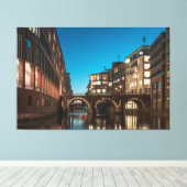ハンブルクエラントルスブリュッケ キャンバスプリント (インサイチュ (ウッドフロア))