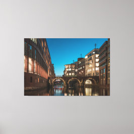 ハンブルクエラントルスブリュッケ キャンバスプリント