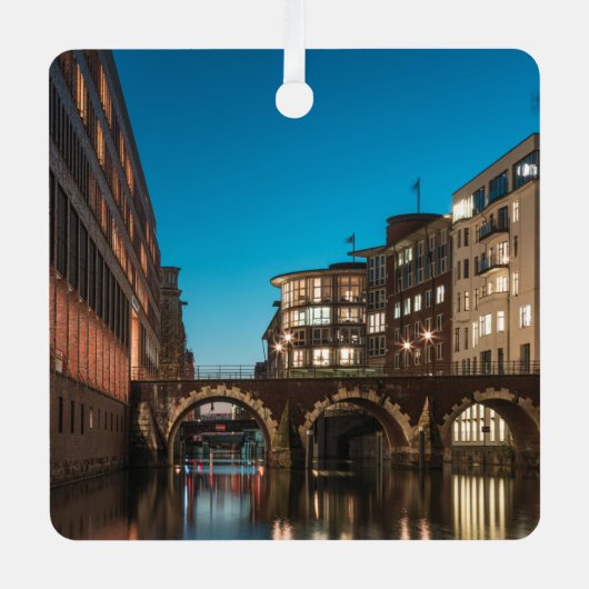 ハンブルクエラントルスブリュッケ メタルオーナメント (正面)