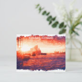 ハンブルクカラフルドイツポートシティ ポストカード (スタンド正面)