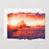 ハンブルクカラフルドイツポートシティ ポストカード (正面/裏面)