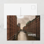 ハンブルクシティスピチェスタットウェアハウスズハーバー シーズンポストカード (正面/裏面)