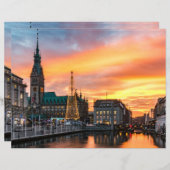 ハンブルクシーニックウォーターフロントスクラップブック紙 (正面/裏面)