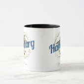 ハンブルクスカイラインドイツヴィンテージホリデースーベリー マグカップ (中央)