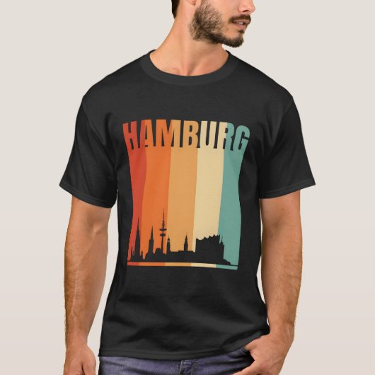 ハンブルクスカイライン Tシャツ (正面)